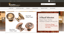 Desktop Screenshot of knobspullsandcorbels.com